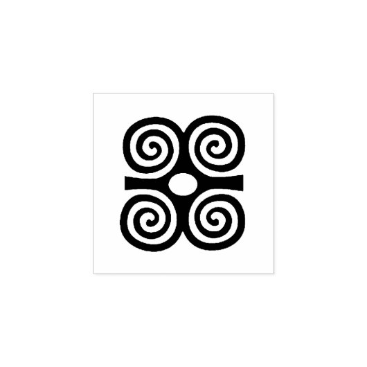 Tampon en caoutchouc Adinkra en bois (résistance e (Impression)