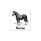 TAMPON EN CAOUTCHOUC ANIMAL CHEVAL (Impression)