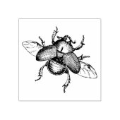 Tampon en caoutchouc avec coléoptère vintage (Impression)