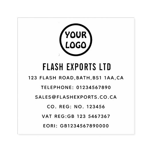 Tampon en caoutchouc avec logo d'entreprise person (Impression)