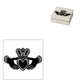 Tampon en caoutchouc Claddagh (Tamponné)