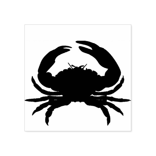 Tampon en caoutchouc-crabe_Couleurs multiples _Enc (Impression)