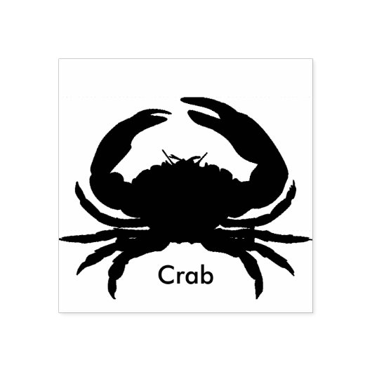 Tampon en caoutchouc_ Crabe II_Couleurs multiples  (Impression)