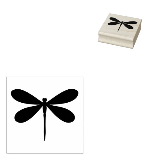 Tampon en caoutchouc d'art de la libellule (Tamponné)