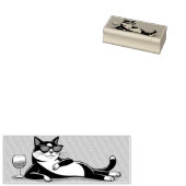 tampon en caoutchouc de chat en smoking cool (Tamponné)