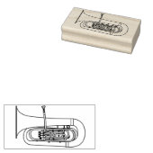 Tampon en caoutchouc de l'enseignant du groupe de (Tamponné)