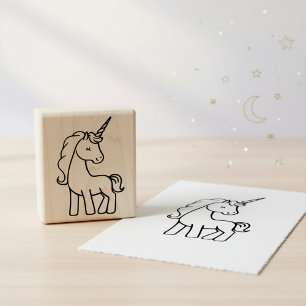 Tampon en caoutchouc de licorne pour enfants