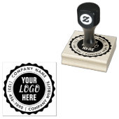 Tampon en caoutchouc de logo de texte personnalisé (Tamponné)