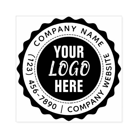 Tampon en caoutchouc de logo de texte personnalisé (Impression)