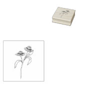 Tampon en caoutchouc Echinacea (Tamponné)