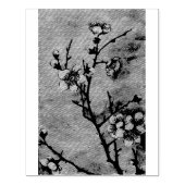 Tampon en caoutchouc en fleurs de prune (Impression)