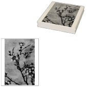 Tampon en caoutchouc en fleurs de prune (Tamponné)