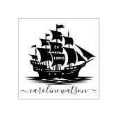 Tampon en caoutchouc Ex libris Bateau (Impression)
