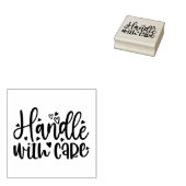 Tampon en caoutchouc Handle with Care (Tamponné)