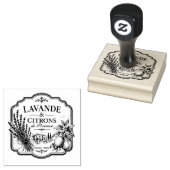 tampon en caoutchouc lavande et citron (Tamponné)