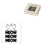 Tampon en caoutchouc Meow (Tamponné)