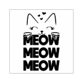 Tampon en caoutchouc Meow (Impression)