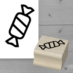 Tampon en caoutchouc miniature de sucette envelopp