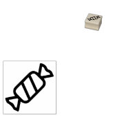 Tampon en caoutchouc miniature simple sucette enve (Tamponné)