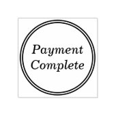 Tampon en caoutchouc minimal "Paiement achevé" (Impression)