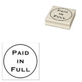 Tampon en caoutchouc "Payé en totalité" simple (Tamponné)