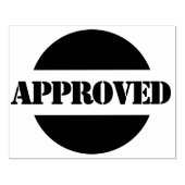 Tampon en caoutchouc personnalisé en bois approuvé (Impression)