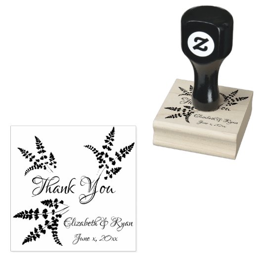 Tampon en caoutchouc personnalisé Merci (Tamponné)