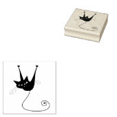 Tampon en caoutchouc personnalisé Scrappy Cat Blac (Tamponné)