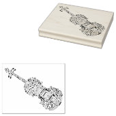 Tampon en caoutchouc pour violon (Tamponné)