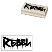 Tampon en caoutchouc Rebel (Tamponné)