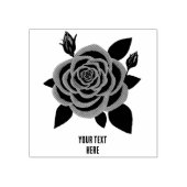 Tampon en caoutchouc Red Rose 5 cm (Impression)