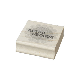 Tampon en caoutchouc Retro Groove