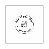 Tampon en caoutchouc rond pour emballage naturel (Impression)