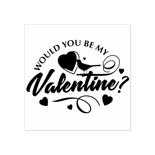 Tampon en caoutchouc Saint-Valentin (Impression)