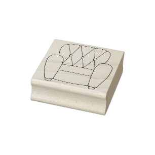 Tampon en caoutchouc tapissé mignon de chaise