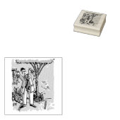 Tampon en caoutchouc Zombie sans poignée (Tamponné)