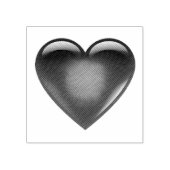 Tampon en forme de coeur rouge (Impression)