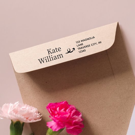 Tampon encreur auto-encreur à nom et adresse minim