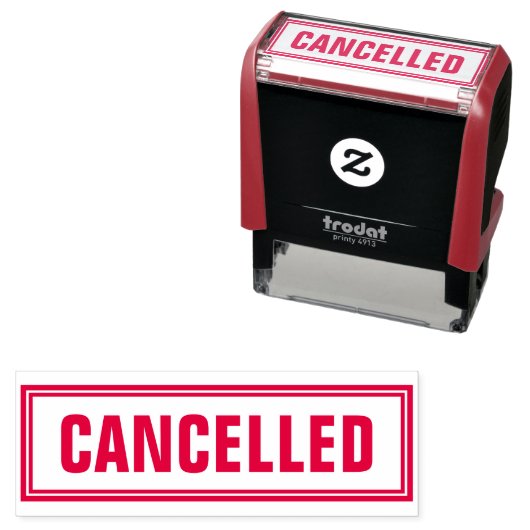 TAMPON ENCREUR AUTO-ENCREUR ANNULÉ (En situation)