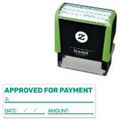 TAMPON ENCREUR AUTO-ENCREUR APPROUVÉ POUR PAIEMENT (En situation)