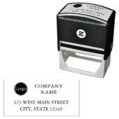 Tampon encreur auto-encreur Nom de l'entreprise et (En situation)