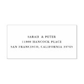 Tampon encreur classique pour nom de couple avec a (Design)