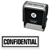 TAMPON ENCREUR CONFIDENTIEL DE BUREAU (En situation)