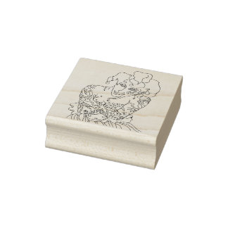 Tampon encreur en bois