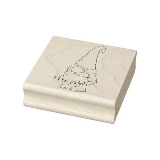 Tampon encreur en bois 	rubberstempel (Stempel)