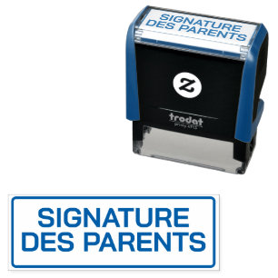 Tampon encreur enseignant Signature des Parents