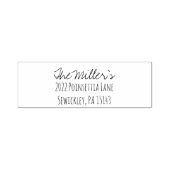 Tampon encreur nom adresse noir (Design)