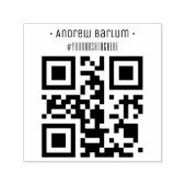 Tampon encreur personnalisé avec code QR (Design)