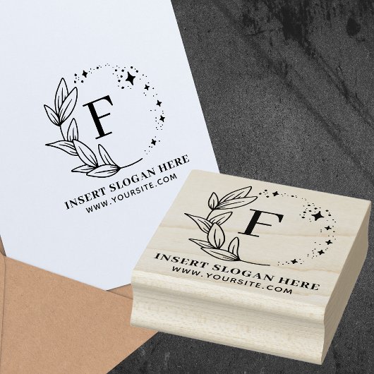 Tampon encreur personnalisé avec monogramme d'entr