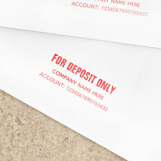 Tampon encreur pour dépôt uniquement pour entrepri